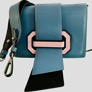 PRADA City Calf Plex Ribbon Bag